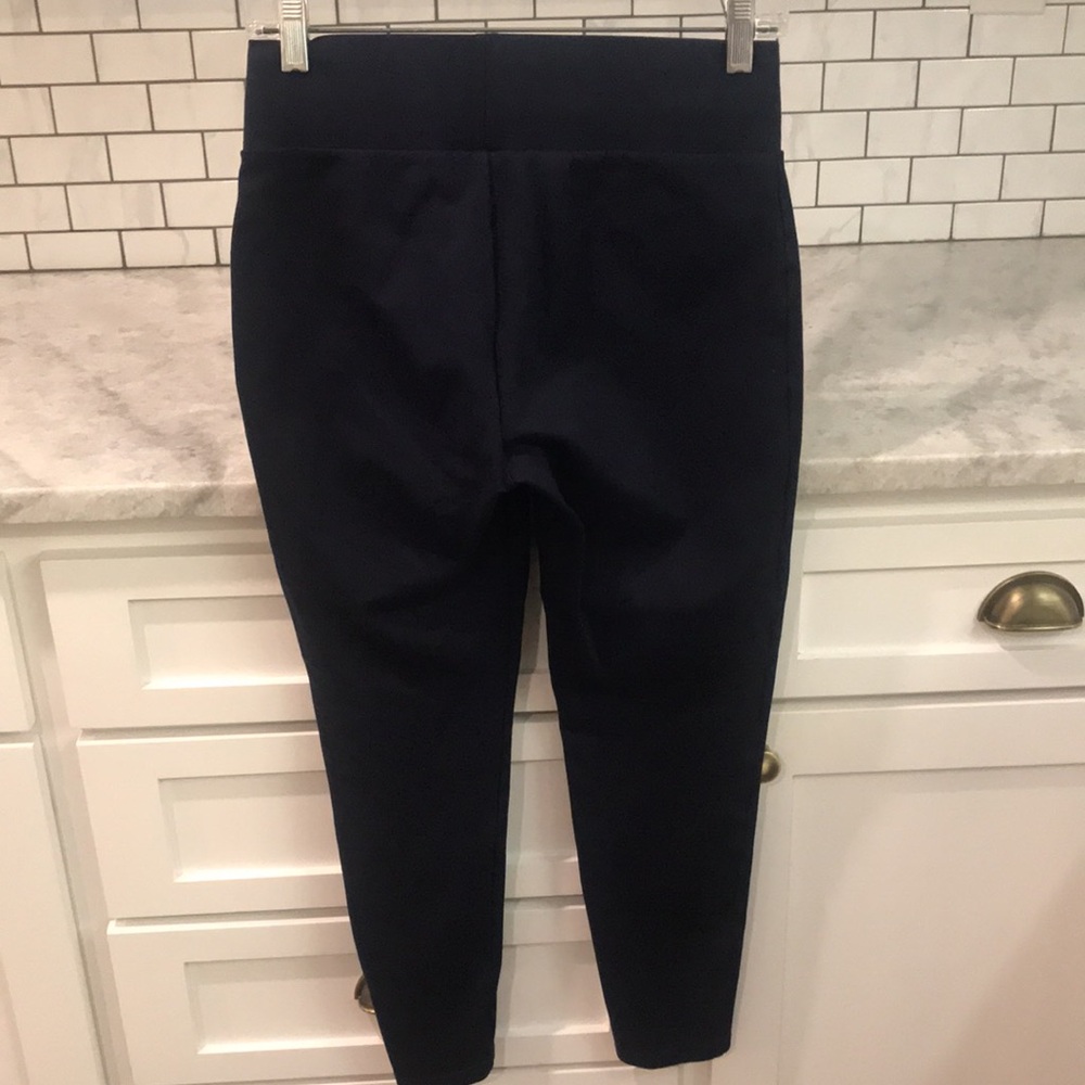 Seven 7 Pants Leggings Womens Small Navy Blue Stretch Ankle Pointe - Picture 3 of 8
